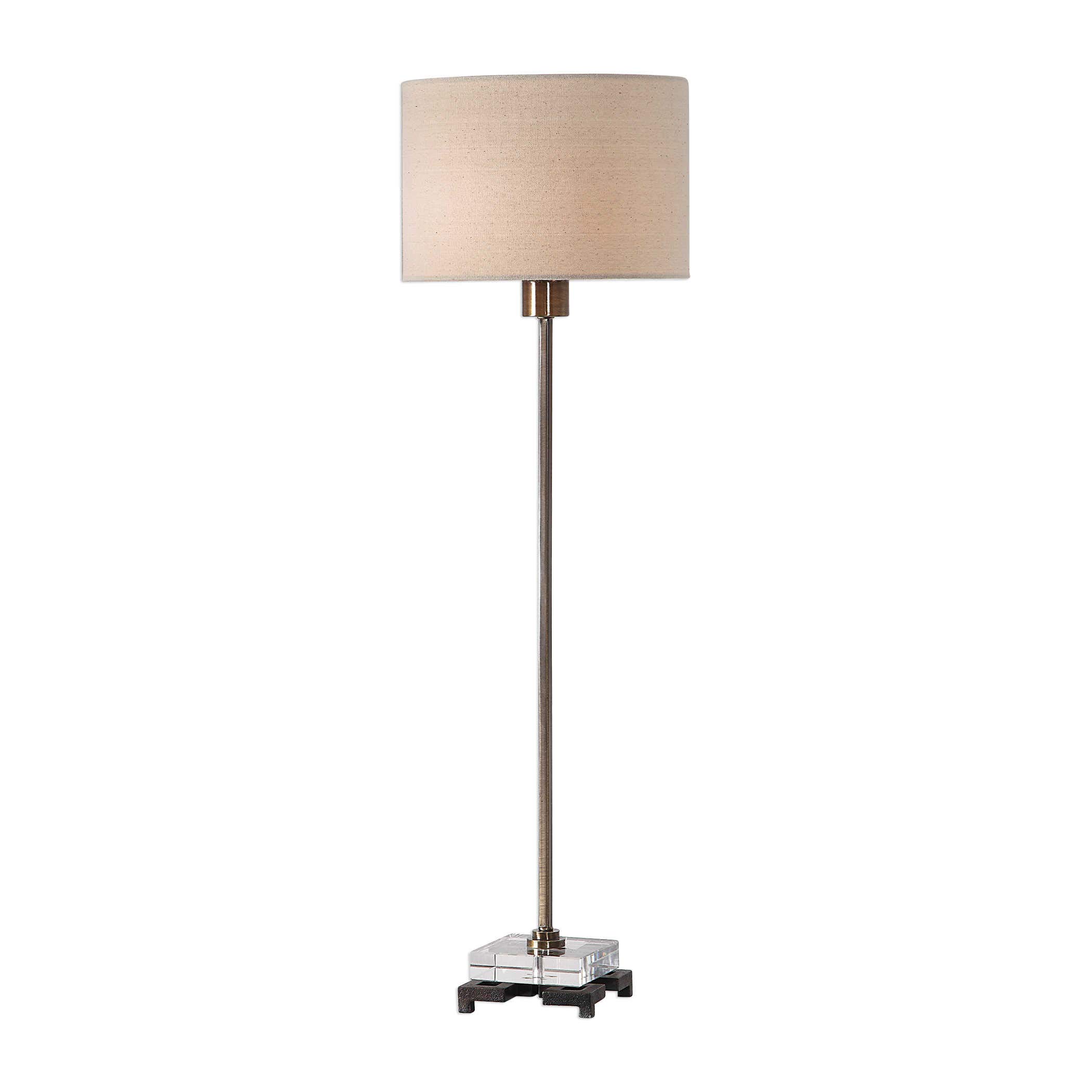 Vintage Brass Table Lamp - Elegant Dimmable Desk Light for Living Room, Bedroom & Office - Classic Home Decor Lighting Fixture