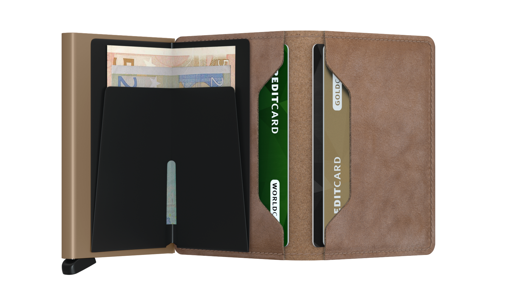 SECRID Slimwallet Vintage - RFID Blocking Leather Wallet for Men & Women | Compact & Stylish Card Holder for Everyday Use, Travel & Business