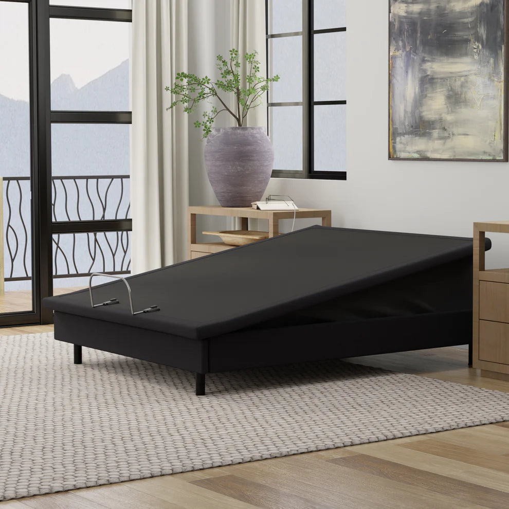 ZZZEN Adjustable Bed Frame with Massage & Underbed Lighting - High/Low Height & Tilt Function for Ultimate Comfort | Perfect for Back Pain Relief, Reading & Relaxation in Bedroom