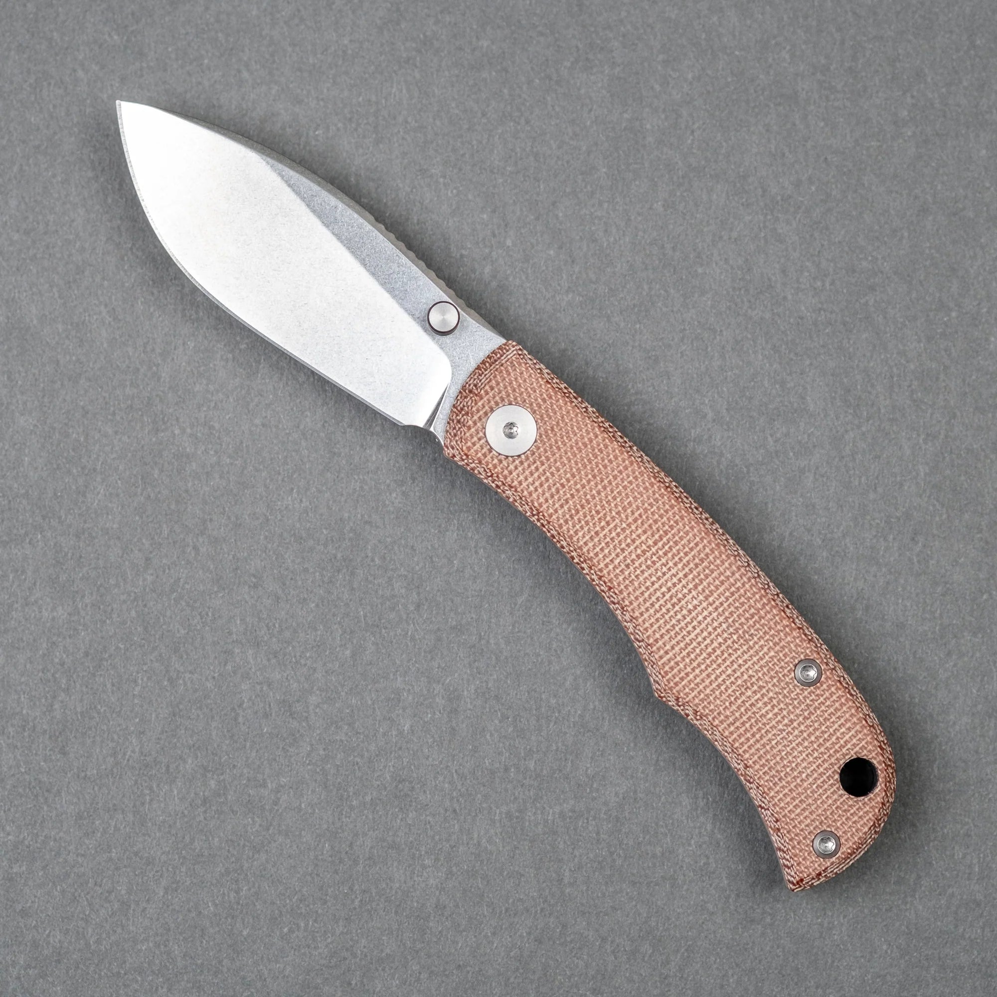 Urban EDC Baby Nessie Pocket Knife - Brown Micarta Handle, Compact Folding Knife for Everyday Carry, Camping, Hiking & Outdoor Adventures