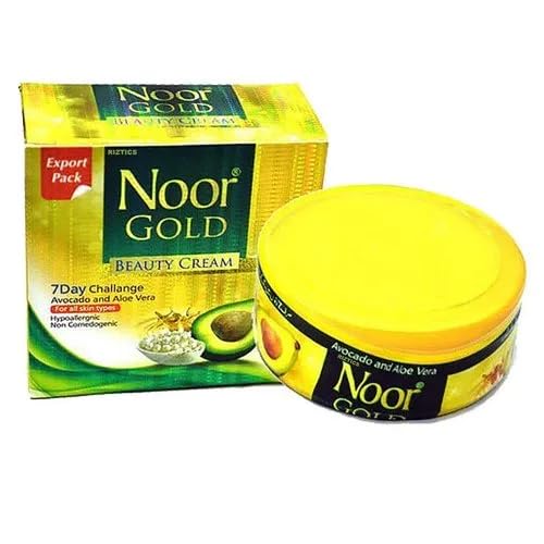 Beauty Secret Skin Glowing Gold Face Cream with Avocado & Aloe Vera - Hydrating & Brightening Moisturizer for Day & Night Use | Perfect for Dry, Dull Skin