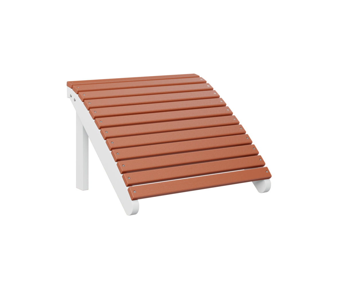 Berlin Gardens Adirondack Footstool - Outdoor Patio Furniture, Durable Weather-Resistant Wooden Ottoman for Deck, Garden & Poolside Relaxation
