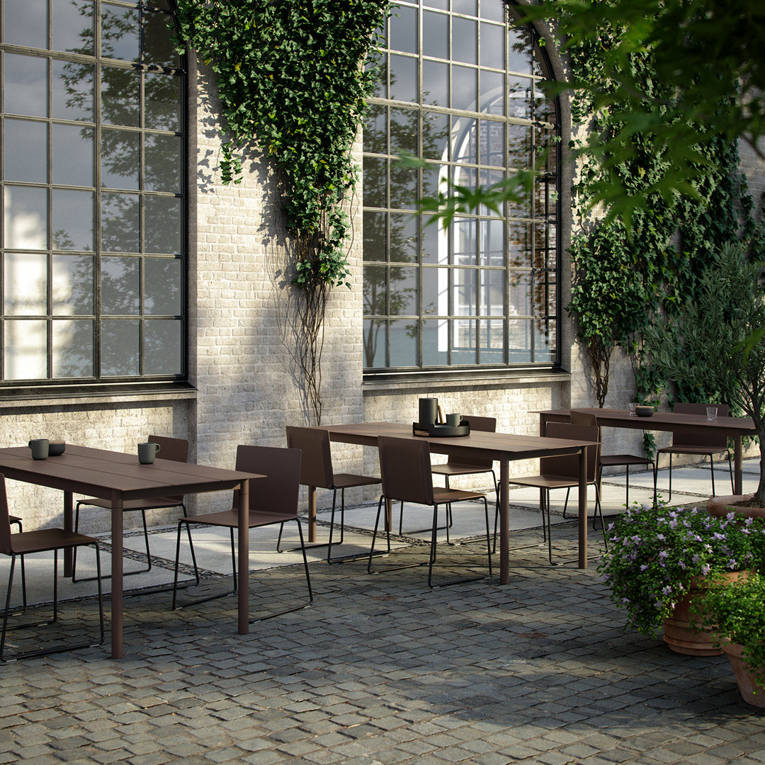 Stackable Dry Outdoor Dining Chair with Sled Base - Perfect for Patio, Garden, Poolside & Restaurant Seating