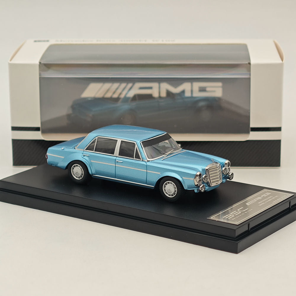 1:64 Scale Mercedes Benz 300SEL W109 AMG Blue Diecast Model Car - Collectible Toy for Display, Gifts & Racing Enthusiasts - Perfect for Home Decor, Office Display and Car Collections