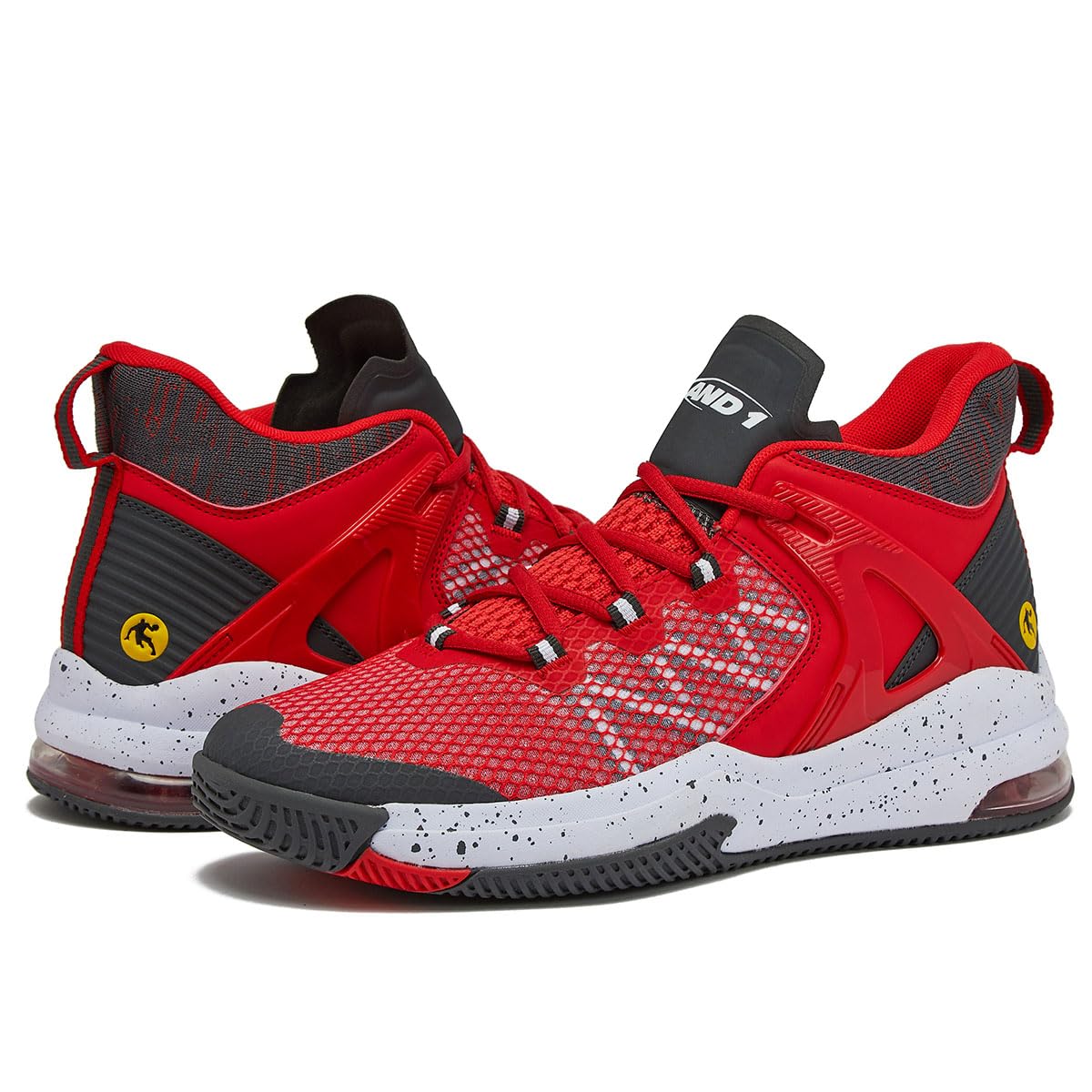 AND1 Turnaround Men's Basketball Shoes - Indoor & Outdoor Court Sneakers for Street & Game Play - Sizes 7-16 - Perfect for Training, Pickup Games & Casual Wear