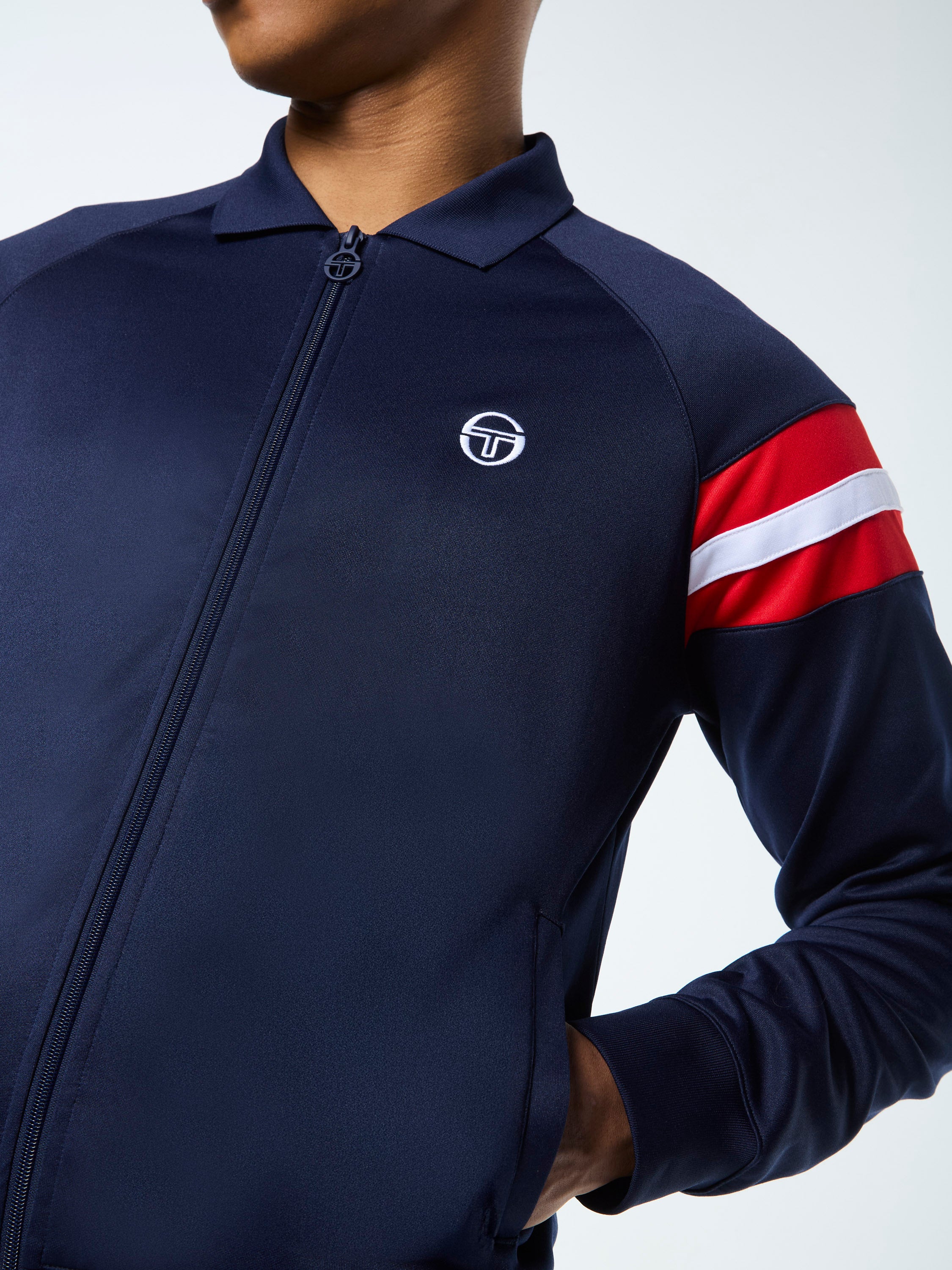 Rimini Track Jacket for Men & Women - Lightweight Waterproof Windbreaker with Hood, Breathable Running Jacket (Maritime Blue) - Perfect for Outdoor Sports, Jogging, Hiking & Travel