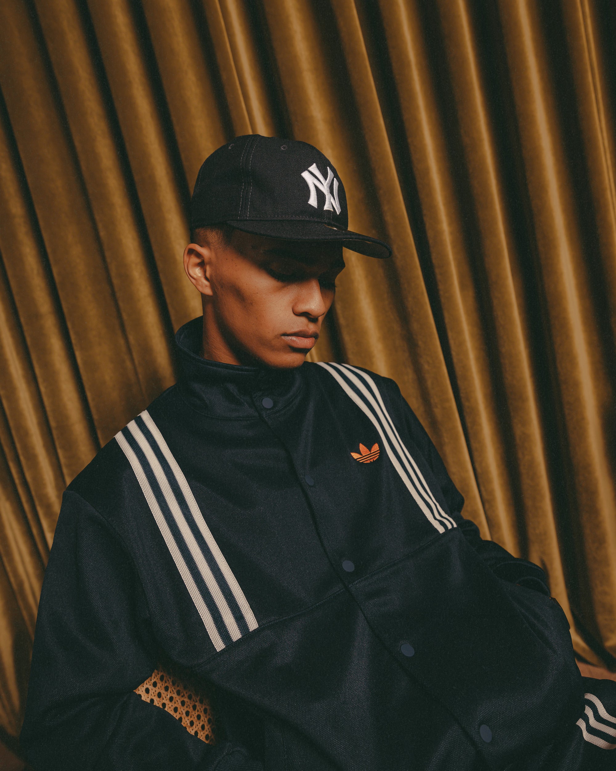 Adidas Adicolor King Top Jacket - Men's Casual Windbreaker for Outdoor Sports & Streetwear (Night Indigo) | Perfect for Running, Hiking & Everyday Fashion