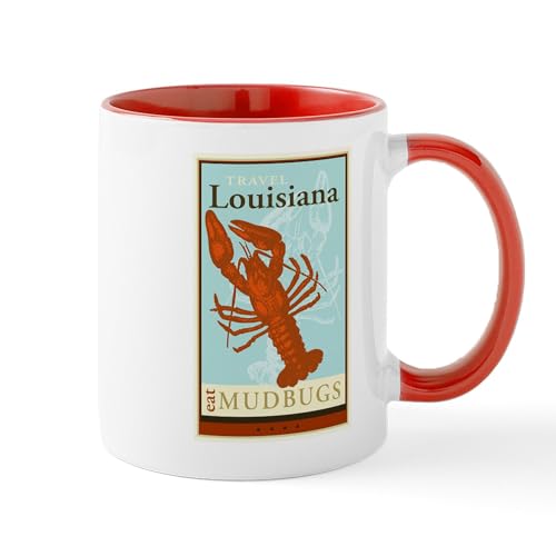 White/Red Inside - Travel Louisiana Mug