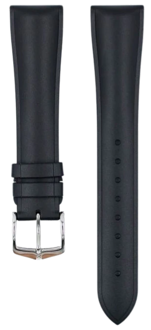 Hirsch Urbane Black 22mm Leather Watch Strap - Premium Replacement Band for Smartwatches & Classic Timepieces | Perfect for Business, Casual & Formal Occasions