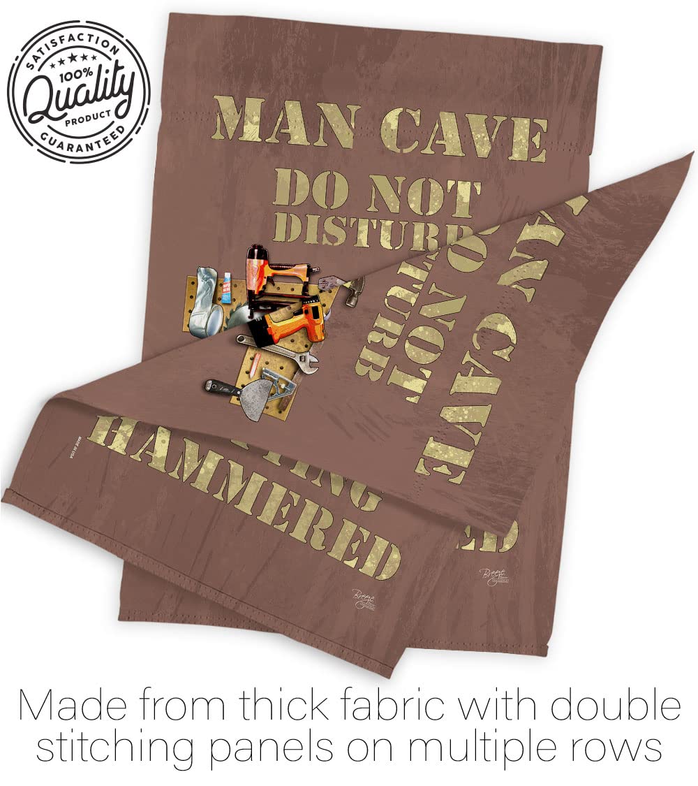 Man Cave Garden Flag Set - Double-Sided Inspirational Yard Decor for Outdoor & Home Use