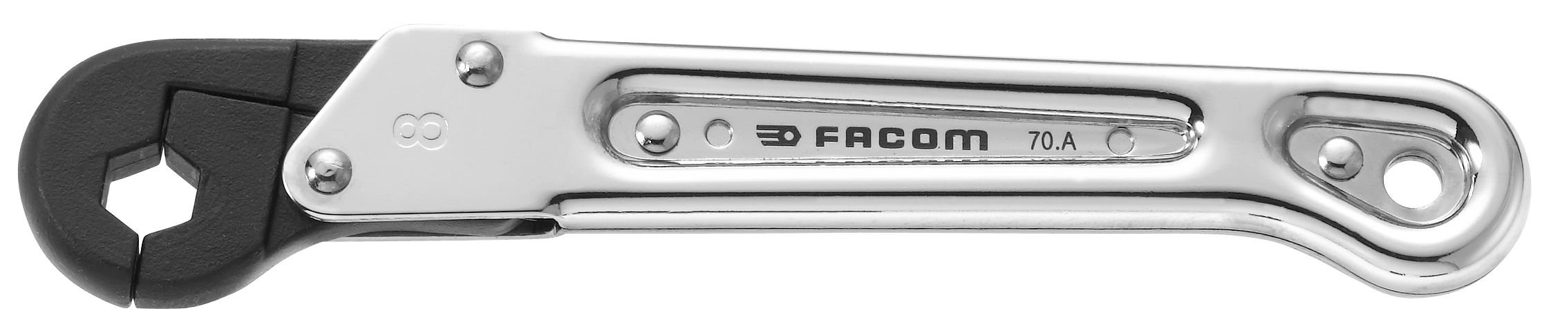 Facom 70A.8 8mm Professional Socket Wrench Ratchet Set - Heavy Duty Mechanics Tool for Automotive Repair, DIY Projects & Home Maintenance