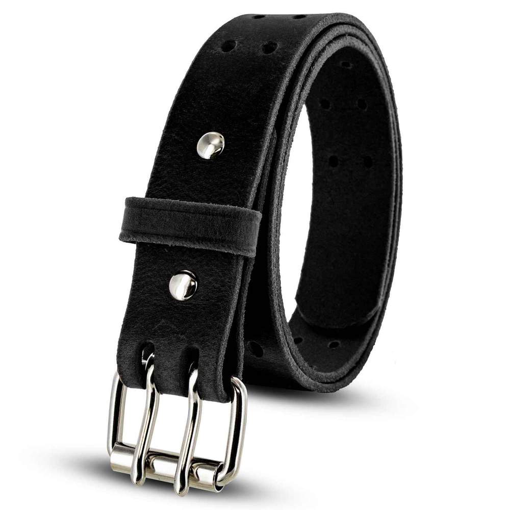 Vintage Woodstock Double Prong Jean Belt - 1.5
