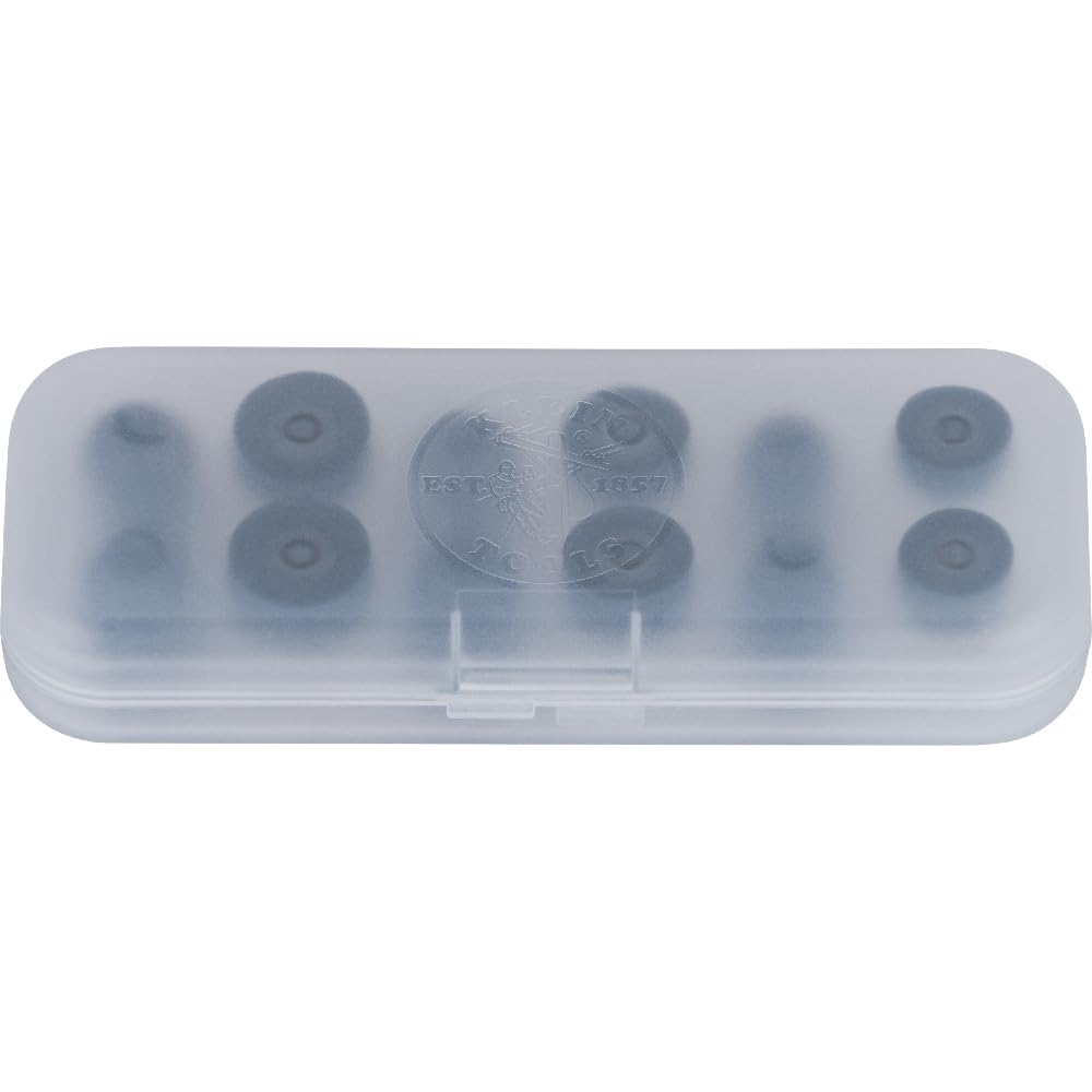 Klein Tools 69475 Replacement Ear Tips for AESEB1S Earbuds - 3 Pairs Memory Foam & Silicone (S/M/L) - For Work & Music