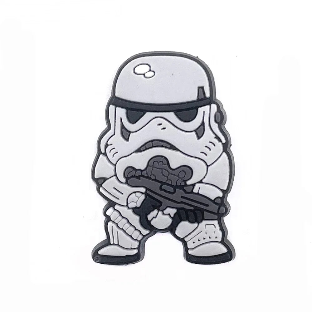 25 Styles Star Wars Yoda Shoe Charms for Crocs - DIY Decor Jibbitz for Kids & Adults - Waterproof Shoe Accessories for Slippers, Sandals & Water Shoes - Perfect Gift for Star Wars Fans & Crocs Lovers