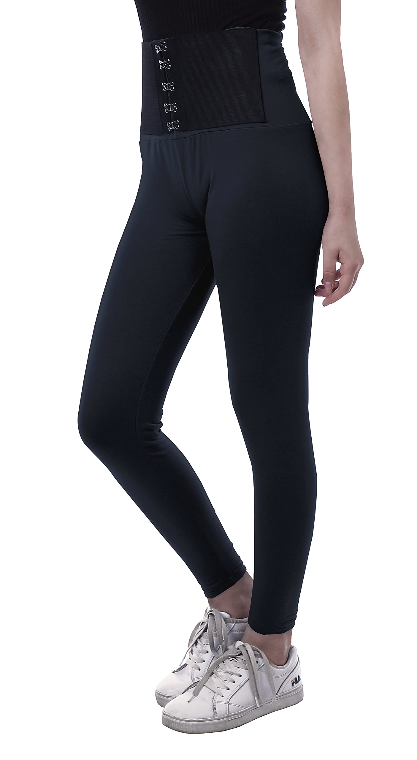Premium Moomaya High Waisted Yoga Pants for Women - Corset Style Tummy Control Workout Leggings | Perfect for Yoga, Gym, Running & Everyday Wear