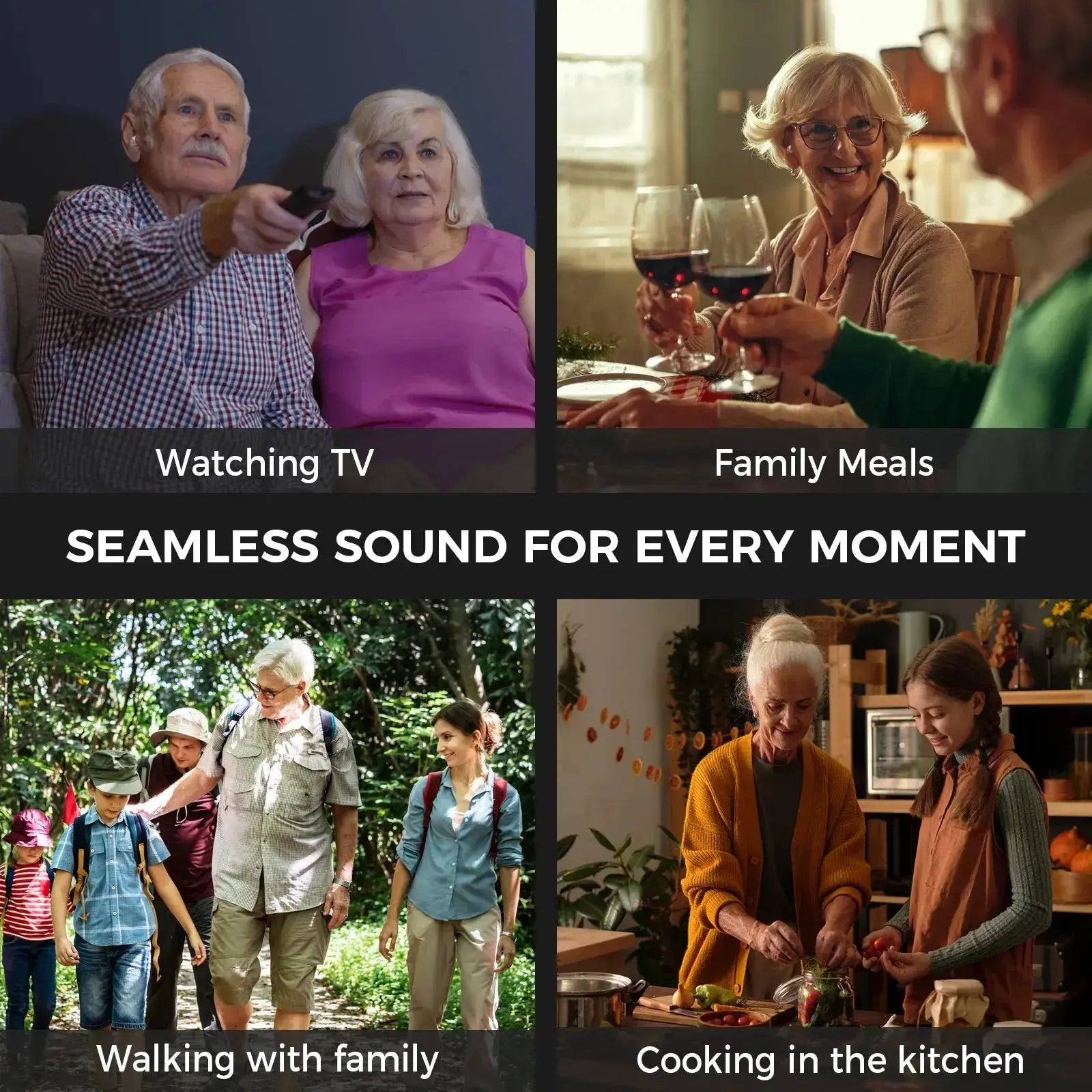Linner Saturn OTC Hearing Aids - FDA Registered, FSA & HSA Eligible - Rechargeable Noise Cancelling for Seniors & Adults - Perfect for TV Watching, Conversations & Outdoor Activities