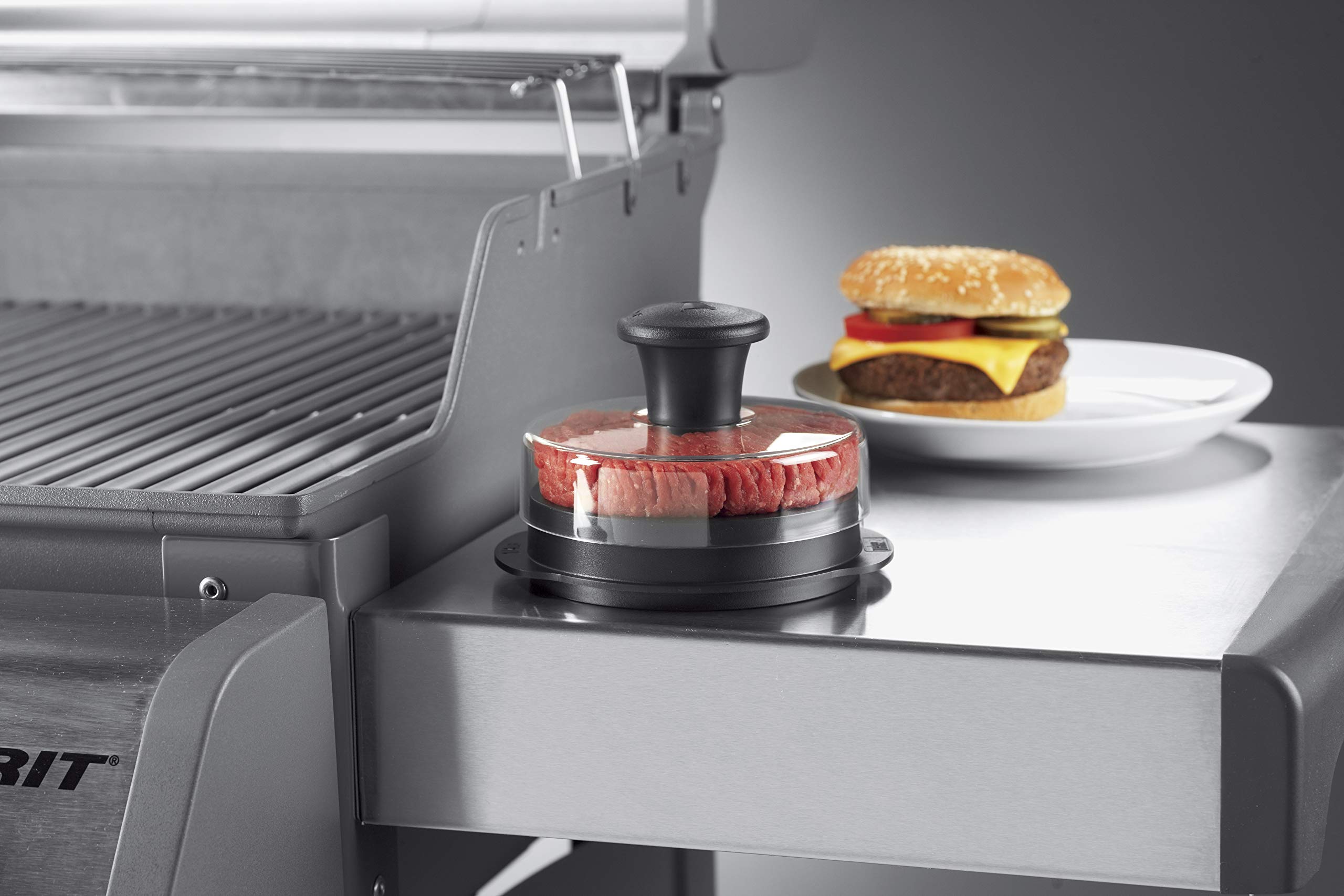 Weber Original Burger Press - Heavy Duty Stainless Steel Patty Maker for Perfect Homemade Burgers - Ideal for BBQ, Grilling, and Outdoor Cooking