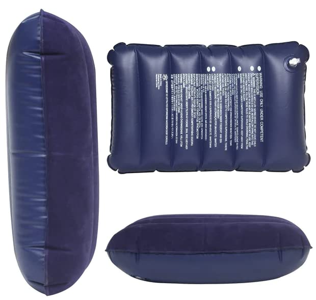 ImegaZ Inflatable Velvet Travel Pillow for Airplane, Bus & Office - 2 Pack | Portable Neck Support for Long Flights, Road Trips & Work Comfort
