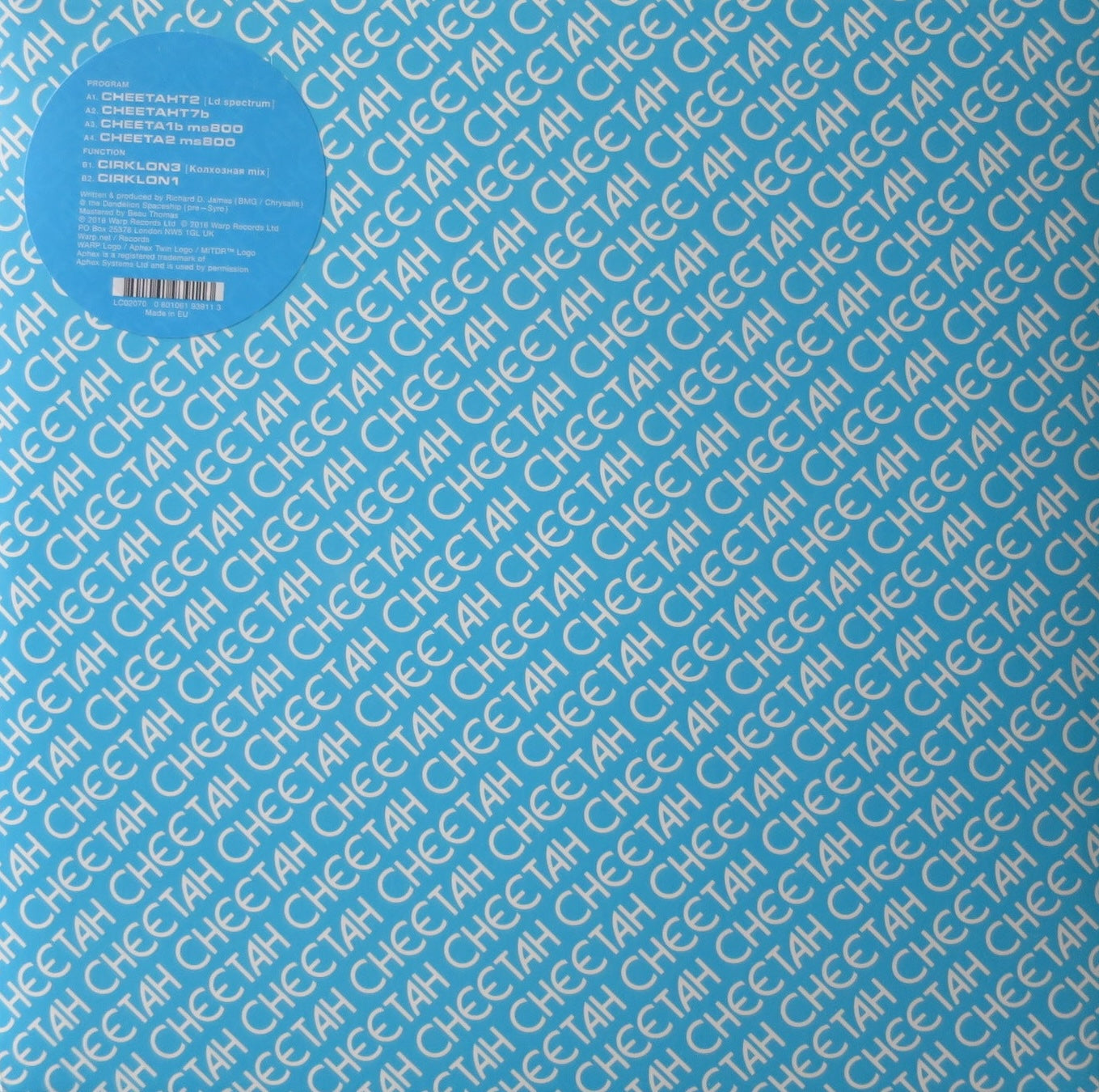 Aphex Twin 'Cheetah' Limited Edition Vinyl 12