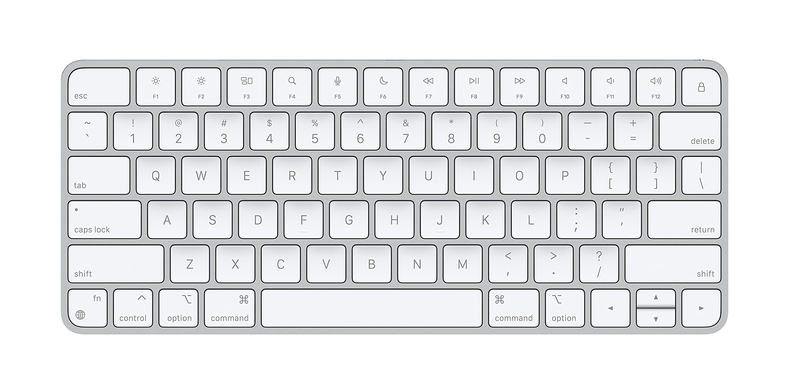 Apple Magic Keyboard (Latest Model) - Wireless Bluetooth Keyboard for Mac, iPad & iPhone - English (USA) - Silver - Perfect for Home Office, Remote Work & Creative Typing