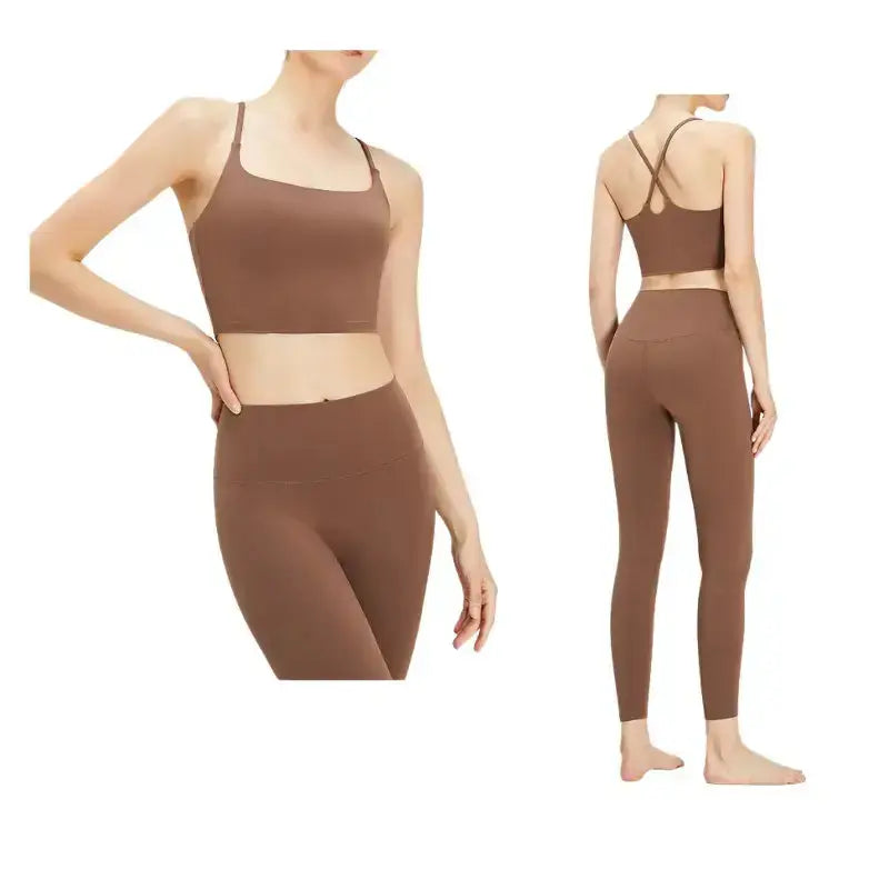 Women's High-Waisted Yoga Pants & Sports Bra Set - Breathable Workout Clothes for Gym, Running & Yoga | Swimcore Activewear for Women | Perfect for Fitness, Pilates & Lounge Wear