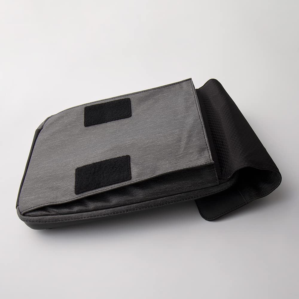 Etchr Slate Mini Satchel - 2-in-1 Waterproof Art Travel Case & Messenger Bag for Sketching Supplies - Compact Plein Air Painting Portfolio with Tripod Mount - Perfect for Outdoor Artists & Urban Commuters