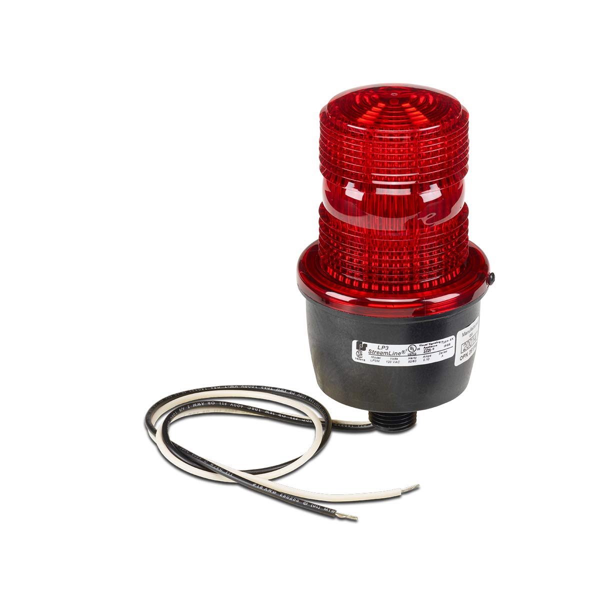 Low Profile LED Warning Light - Red - Ideal for Emergency Vehicles, Construction Sites & Safety Alerts