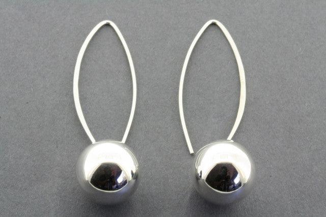 Elegant Long Drop Ball Earrings for Women - Dainty Gold & Silver Dangle Earrings - Perfect for Parties, Weddings & Everyday Wear
