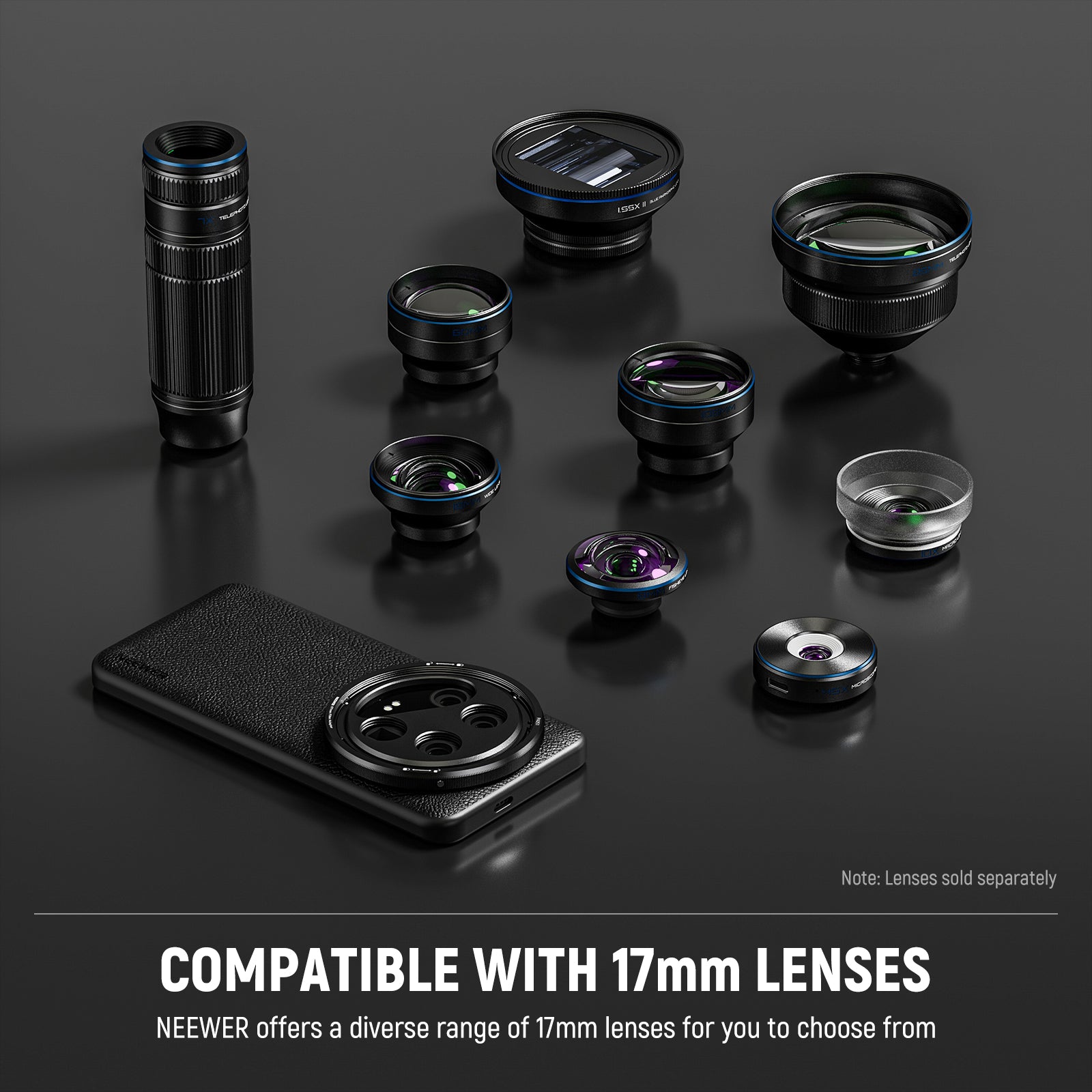 NEEWER PA051 Protective Case for Xiaomi 14 Ultra - Compatible with 17mm & 67mm Lens Adapters | Durable Phone Cover for Photography & Travel