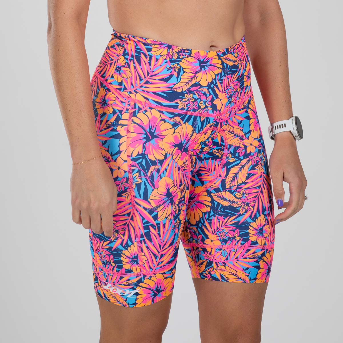 Women's High Waist Cycling Shorts - Breathable & Comfortable Workout Shorts for Biking, Running, Gym - Club Aloha Style for Active Lifestyles