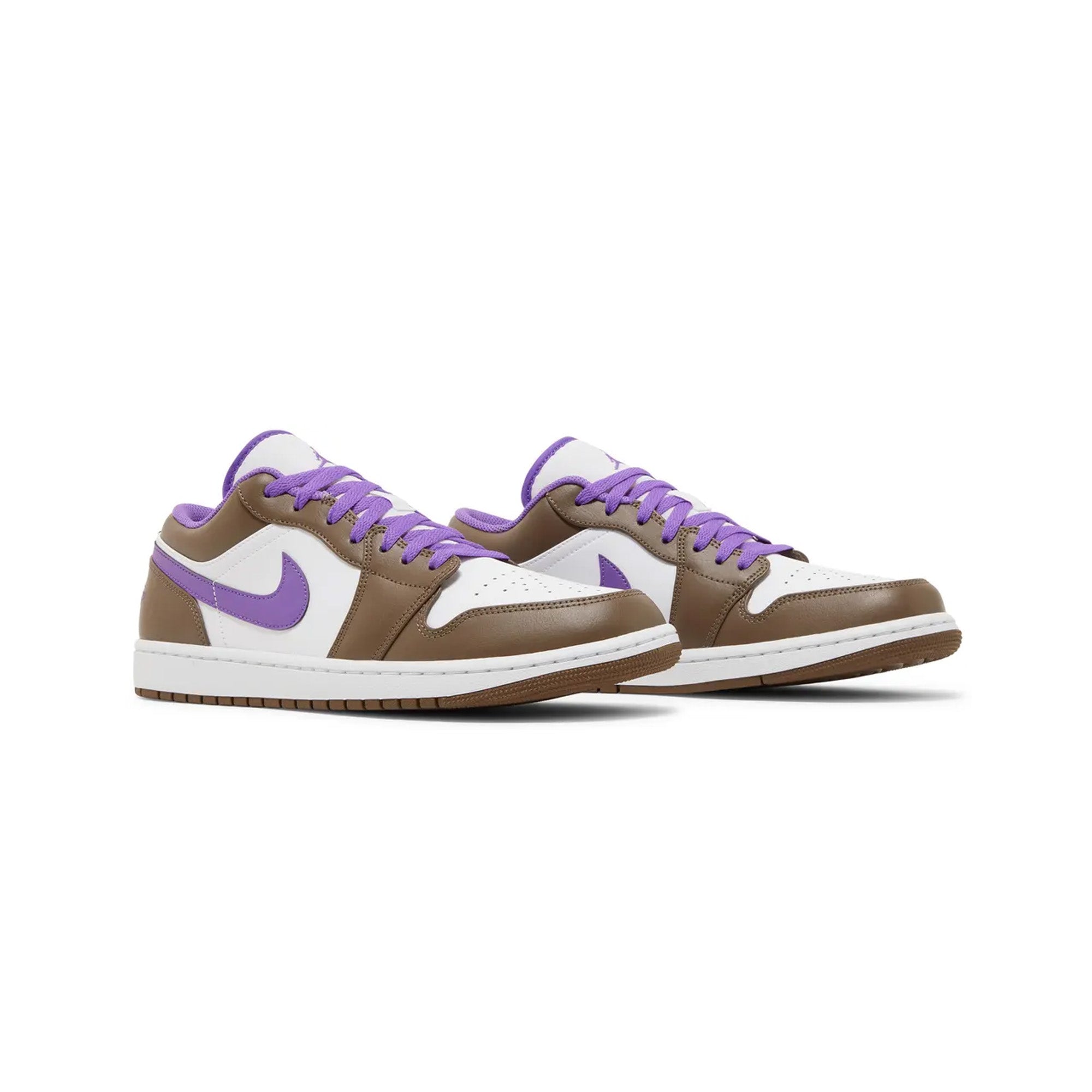 Air Jordan 1 Low 'Purple Mocha' Sneakers (2023) - Men's Basketball Shoes for Casual Wear & Street Style