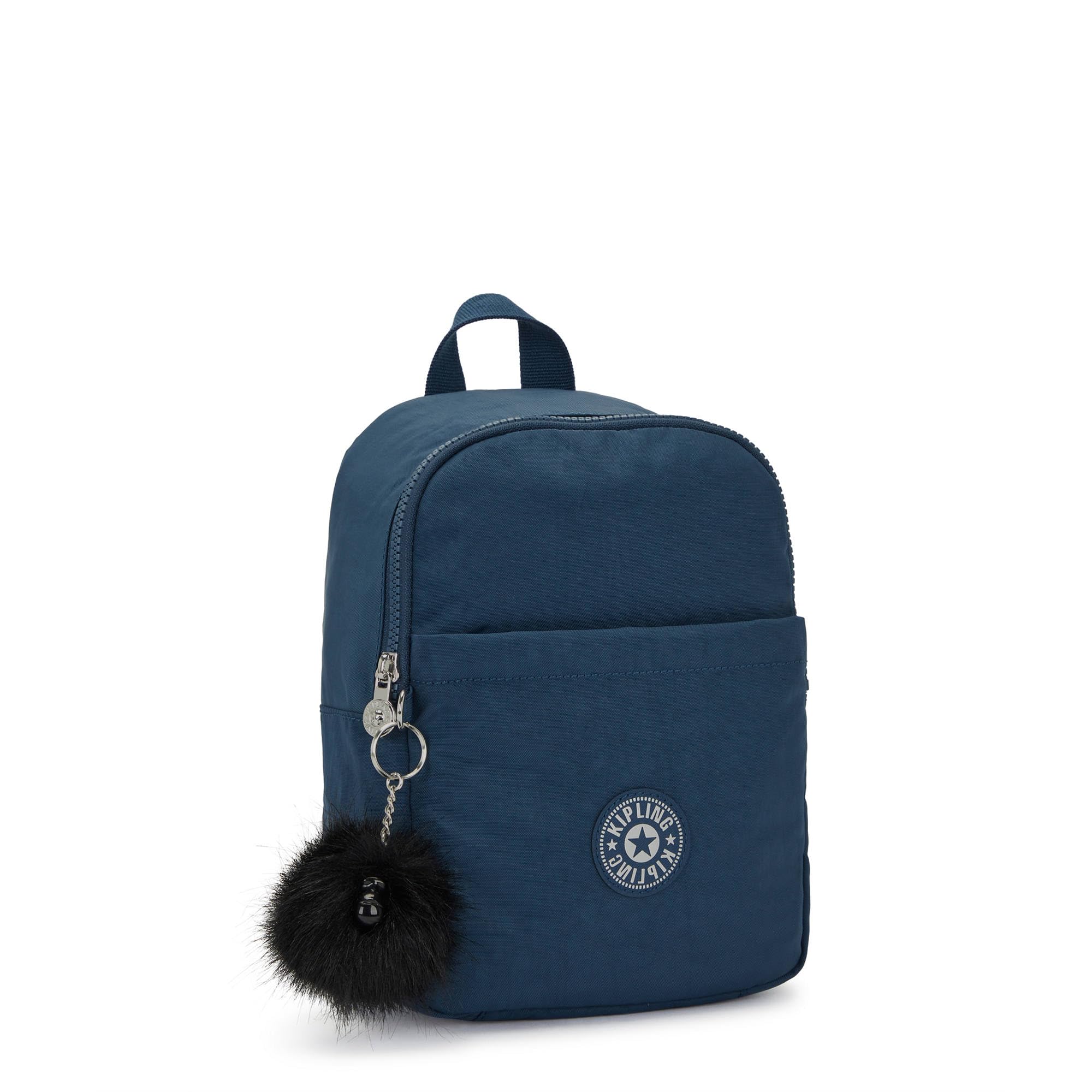 Kipling Women's Marlee GG Backpack - Lightweight Travel Laptop Backpack for Work & School, Water-Resistant Blue Embrace GG Design, Perfect for Commuting & College Campus Use