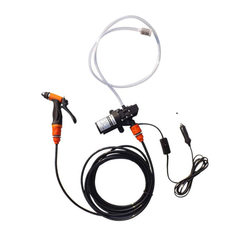Shops 12V Portable High Pressure Car Washer - Mini Electric Power Washer with Sandblasting Nozzle for Auto Detailing, Home & Outdoor Cleaning | Perfect for Cars, Patio, Driveway & Garden Use