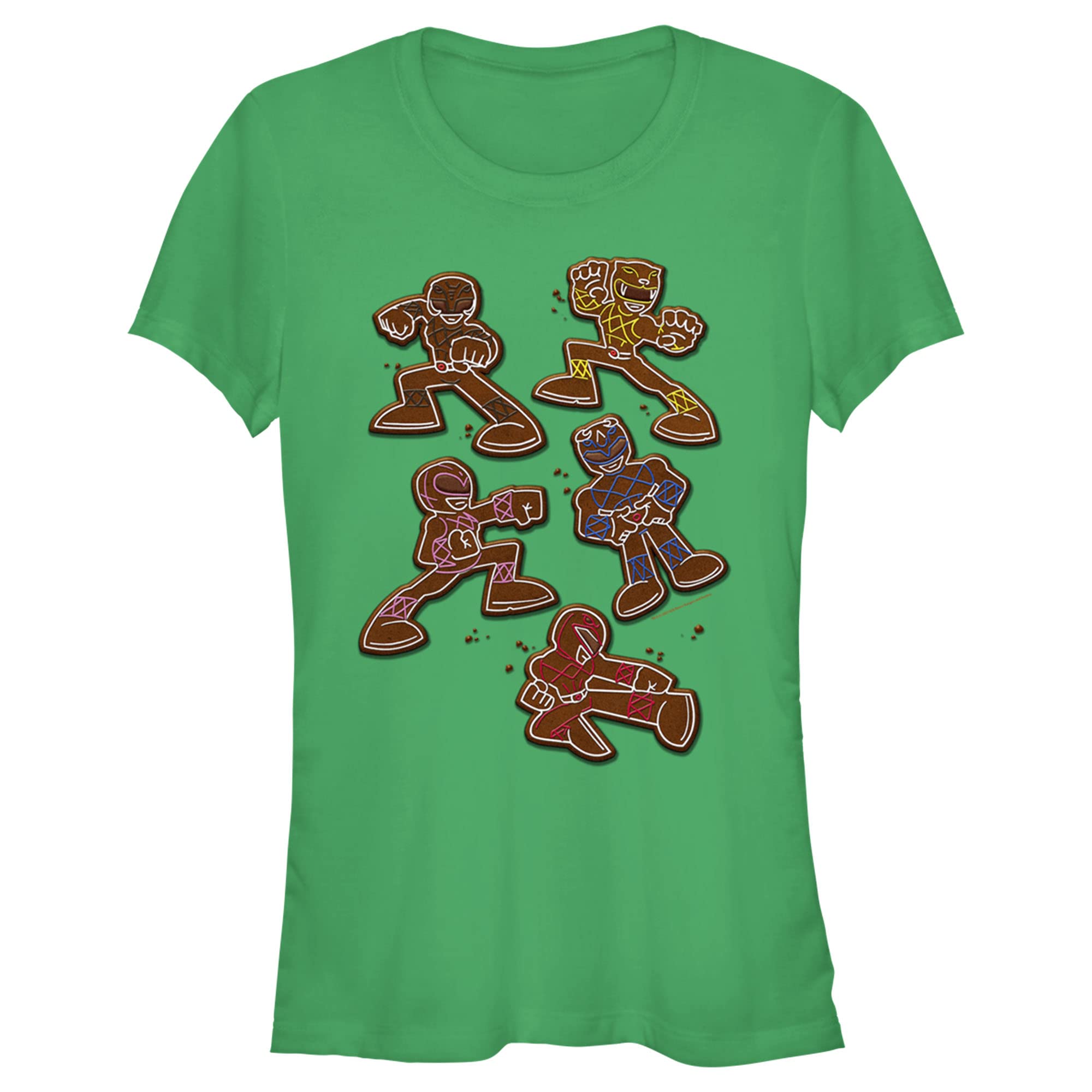 Junior's Power Rangers Graphic T-Shirt for Kids | Official Power Ranger Cookies Design | Perfect for Halloween, Cosplay & Birthday Parties