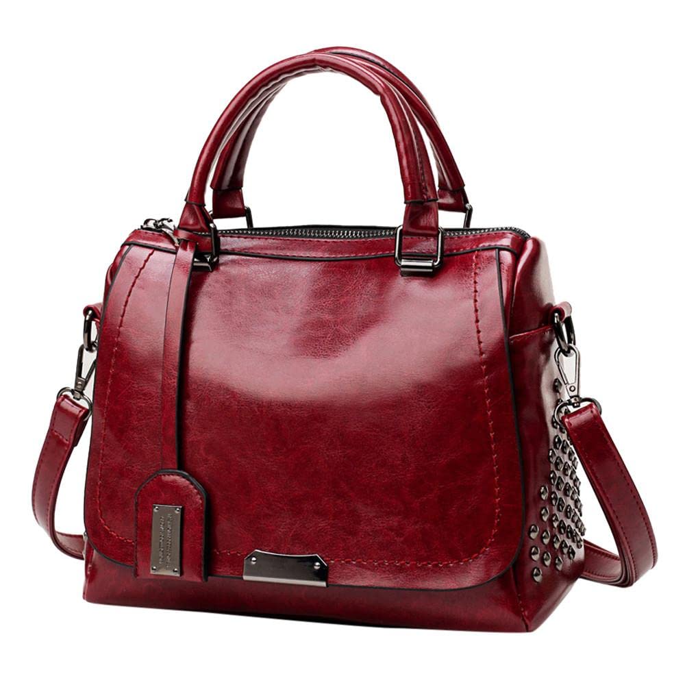 Stylish Women's Utility Tote Bag - Durable Crossbody Messenger Purse with Top Handle | Perfect for Work, Travel & Everyday Use (Solid Color)