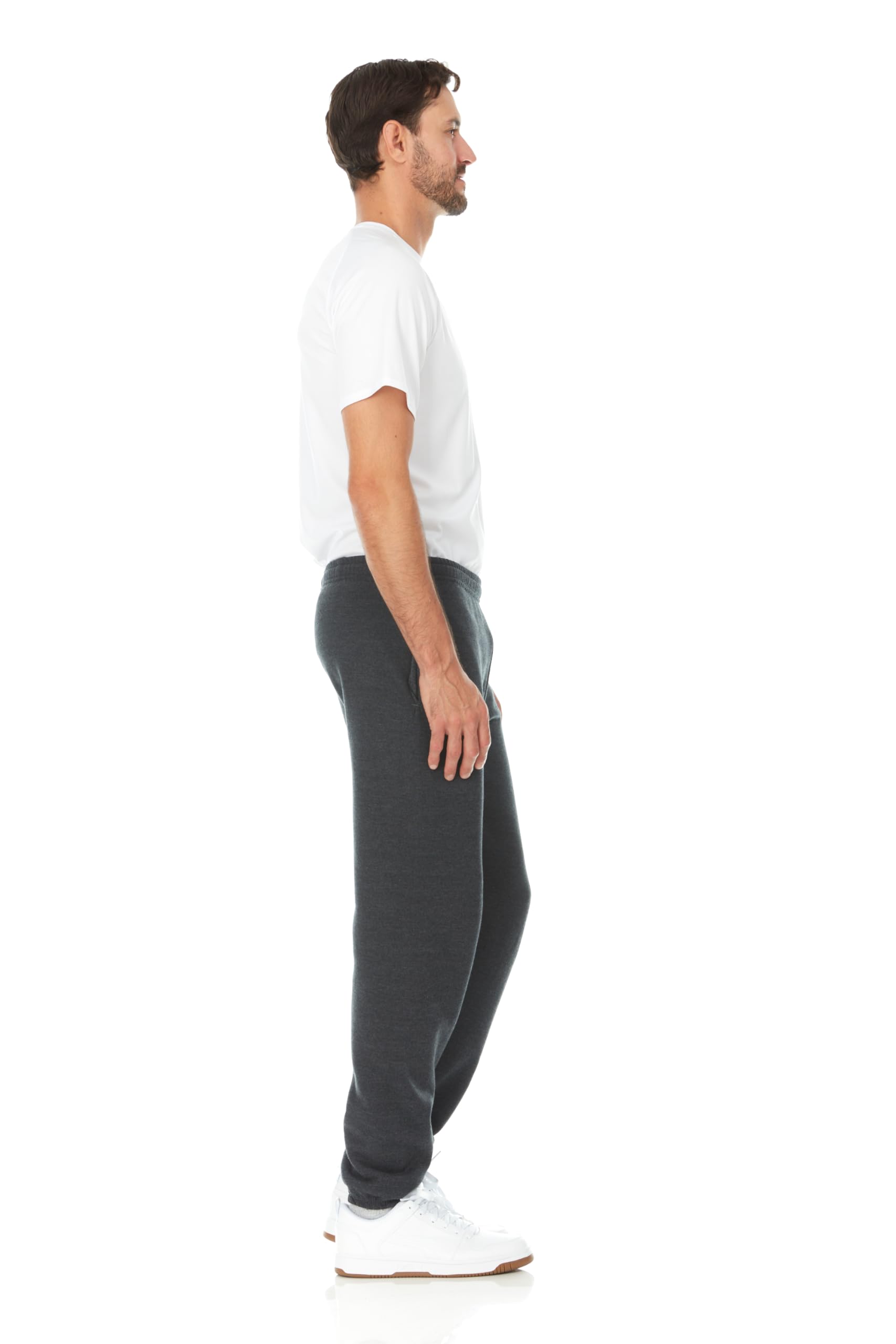 Yacht & Smith 36 Pack Men's Jogger Sweatpants - Wholesale Bulk Comfortable Casual Pants for Homeless Shelter Donations, Gym, Lounge & Everyday Wear