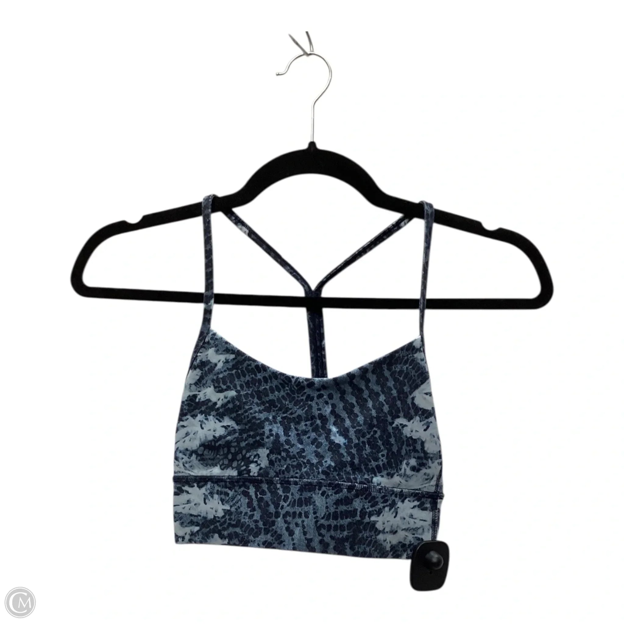 Lululemon Women's Blue Athletic Sports Bra - Size 2 - High Support Workout Top for Running, Yoga & Gym