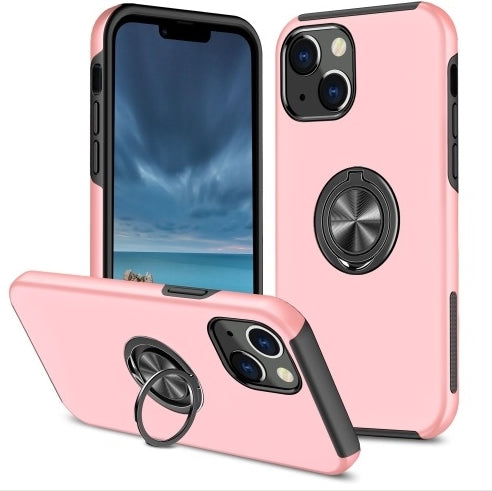 Apple iPhone 13 Silicone Finger Grip Ring Holder Case - Pink | Secure One-Handed Use for Driving, Gym & Outdoor Activities