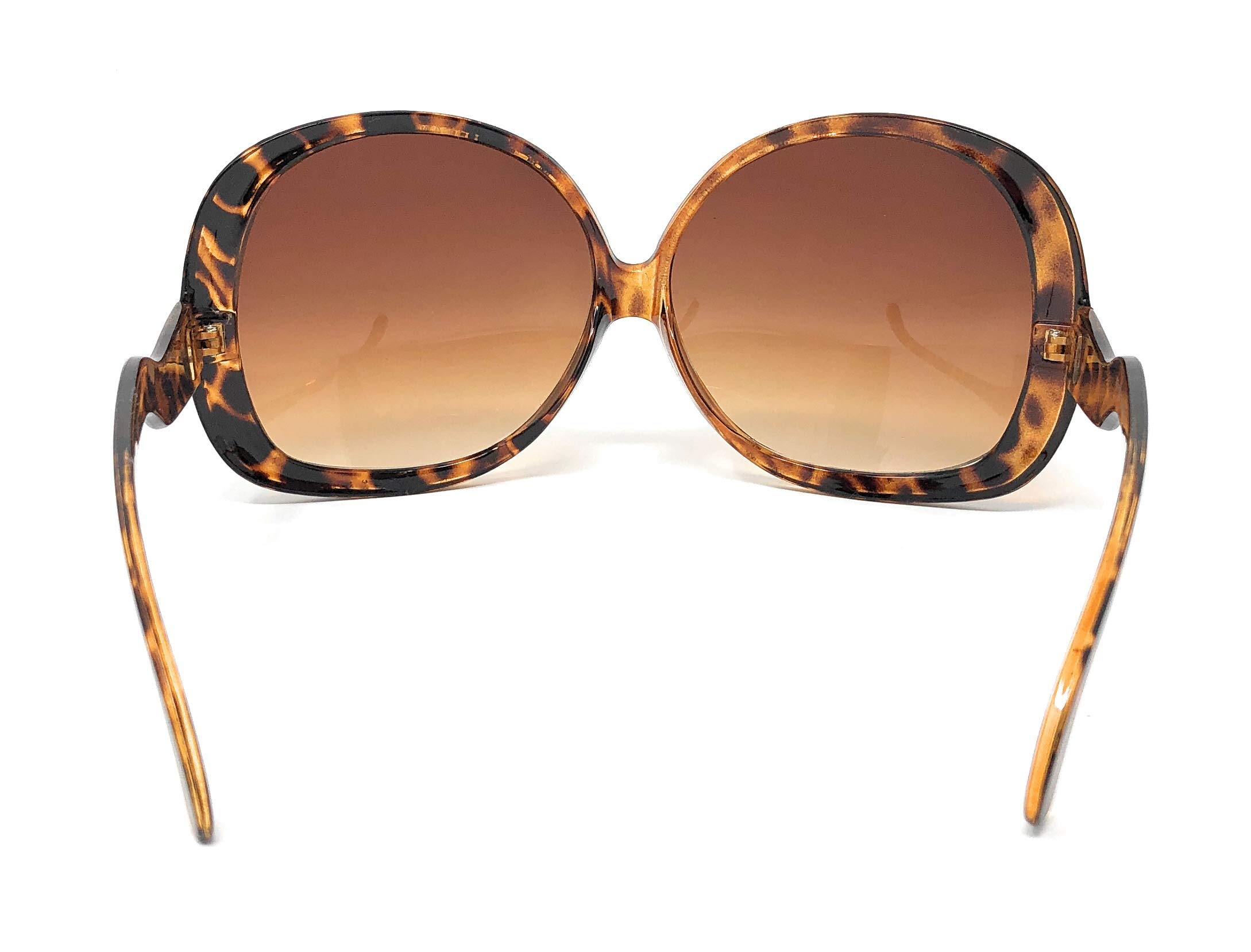 Stylish Brown Gradient Oversized Sunglasses for Women - Tortoise Shell Frame, X-Large Size | Perfect for Beach, Driving & Summer Fashion
