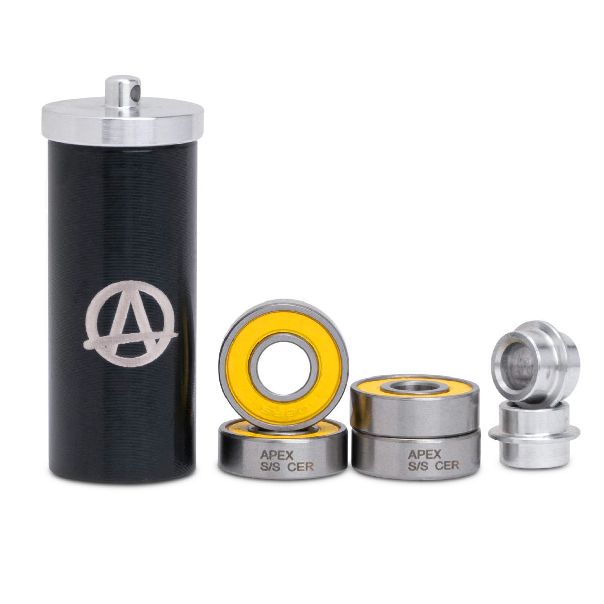 Apex Ceramic Pro Scooter Bearings - 4 Pack High Speed ABEC 9 Skateboard Bearings for Smooth Ride | Perfect for Street Scooters, Skateboards & Longboards