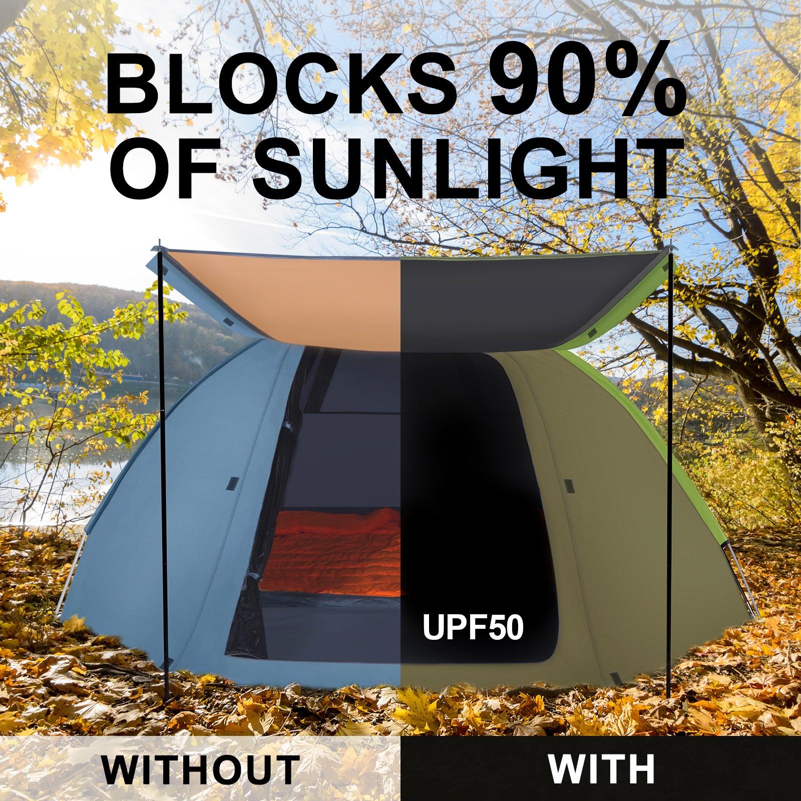 4-Person All-Season Camping Tent - Waterproof & Windproof for Family Outdoor Adventures | ICECO | Perfect for Hiking, Backpacking, and Beach Camping