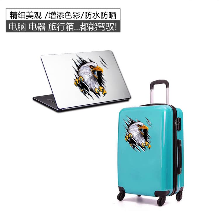 2Pcs 3D Eagle Car Decals - Waterproof Vinyl Stickers for Cars, Trucks, Bumpers, Hoods & Windows - Anti-Scratch Vehicle Styling Accessories - Perfect for Automotive Decoration & Personalization