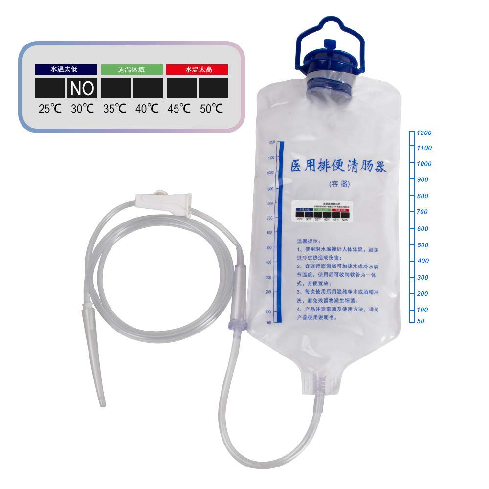 Reusable Colon Enema Bag Kit for Home Use - Detox & Cleansing Health Care Tool for Colon Hydrotherapy, Constipation Relief, and Digestive Wellness