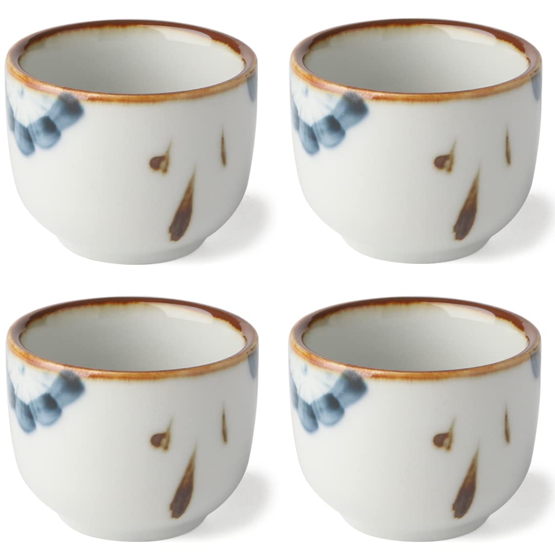 Premium Japanese Ceramic Sake Cups Set - Traditional Handcrafted Sake & Tea Drinking Cups - Perfect for Japanese Dining, Tea Ceremonies & Asian Home Decor