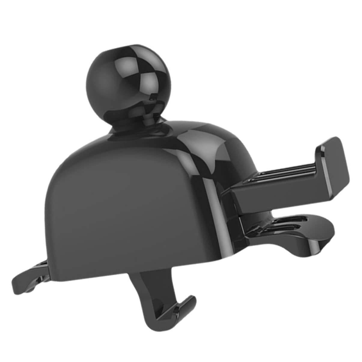 Mikikit 2-Pack Black Car Phone Holder - Secure Auto Phone Mount for Air Vent, Perfect for Driving, Navigation, and Hands-Free Calling