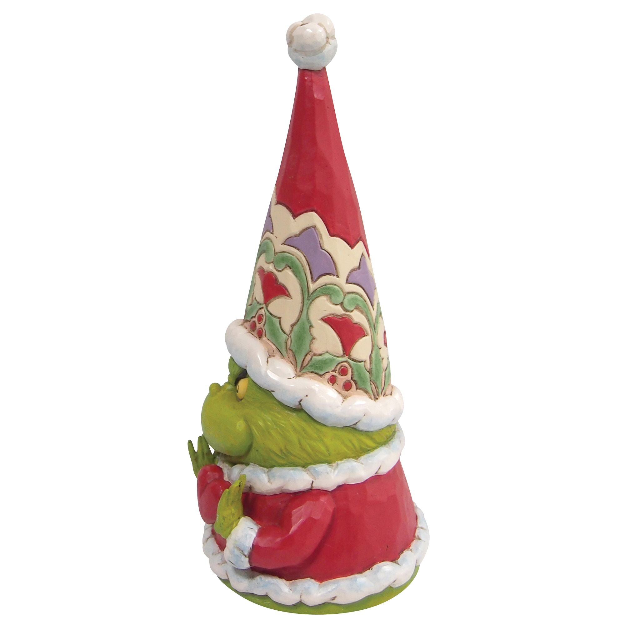 Festive Grinch Gnome with Large Heart - Christmas Decor for Home, Office & Holiday Party - Perfect for Indoor & Outdoor Seasonal Display