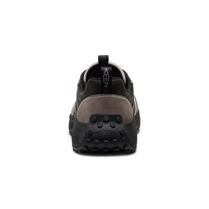 Men's KS86 Genuine Leather Sneakers - Black & Steel Grey | Comfortable & Stylish for Casual Wear, Work & Everyday Use