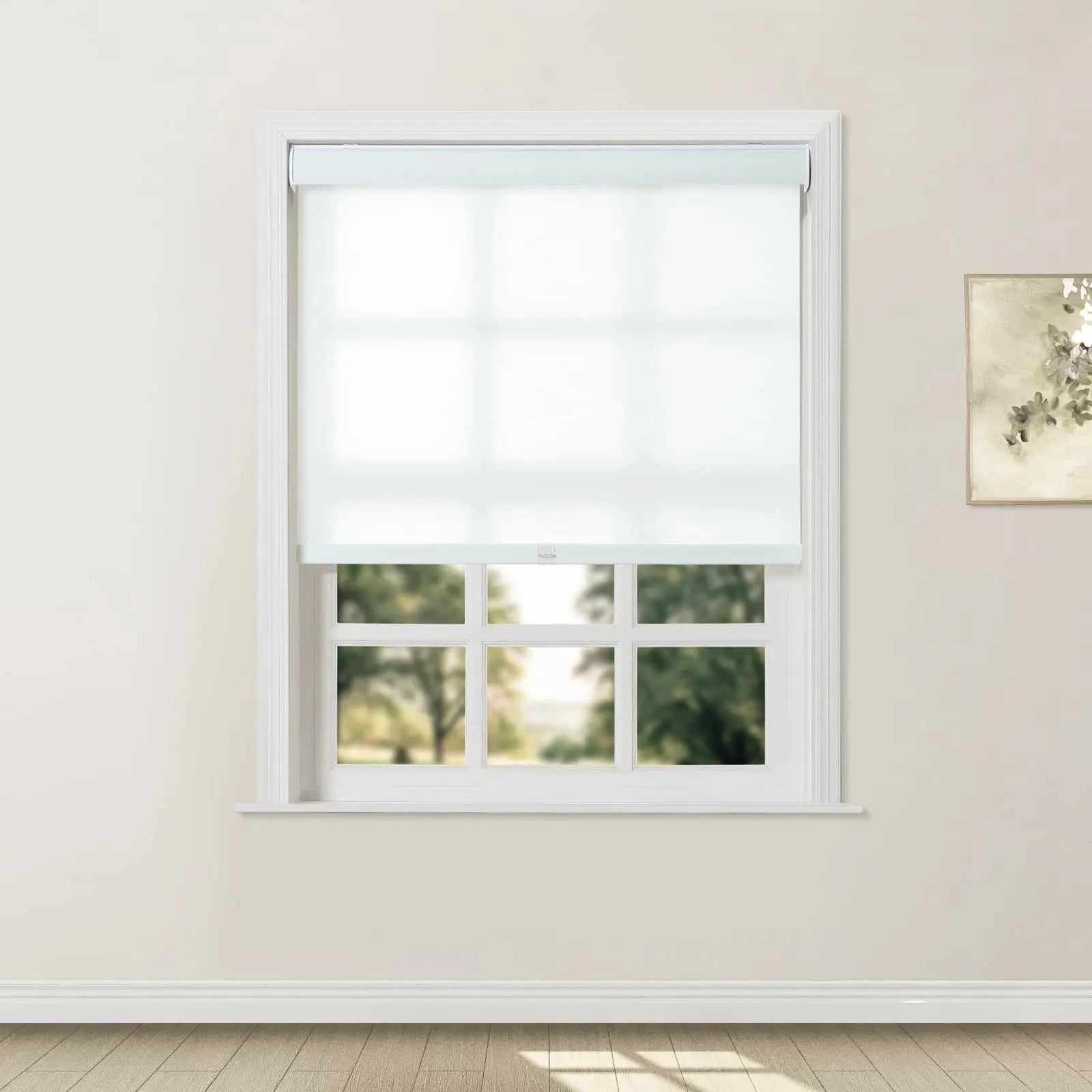 Alvin Boutique Blackout Cordless Roller Shades - Light Blocking Window Coverings for Bedroom, Nursery & Home Office