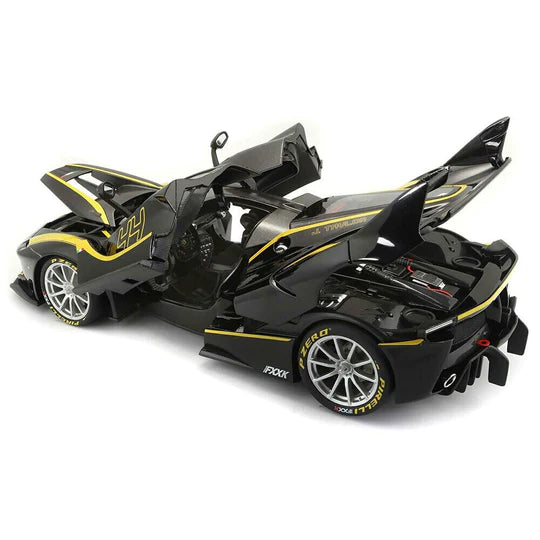 Bburago Signature Series 1:18 Scale Ferrari FXX K #44 Diecast Model Car - Collectible Racing Display for Home & Office Decor
