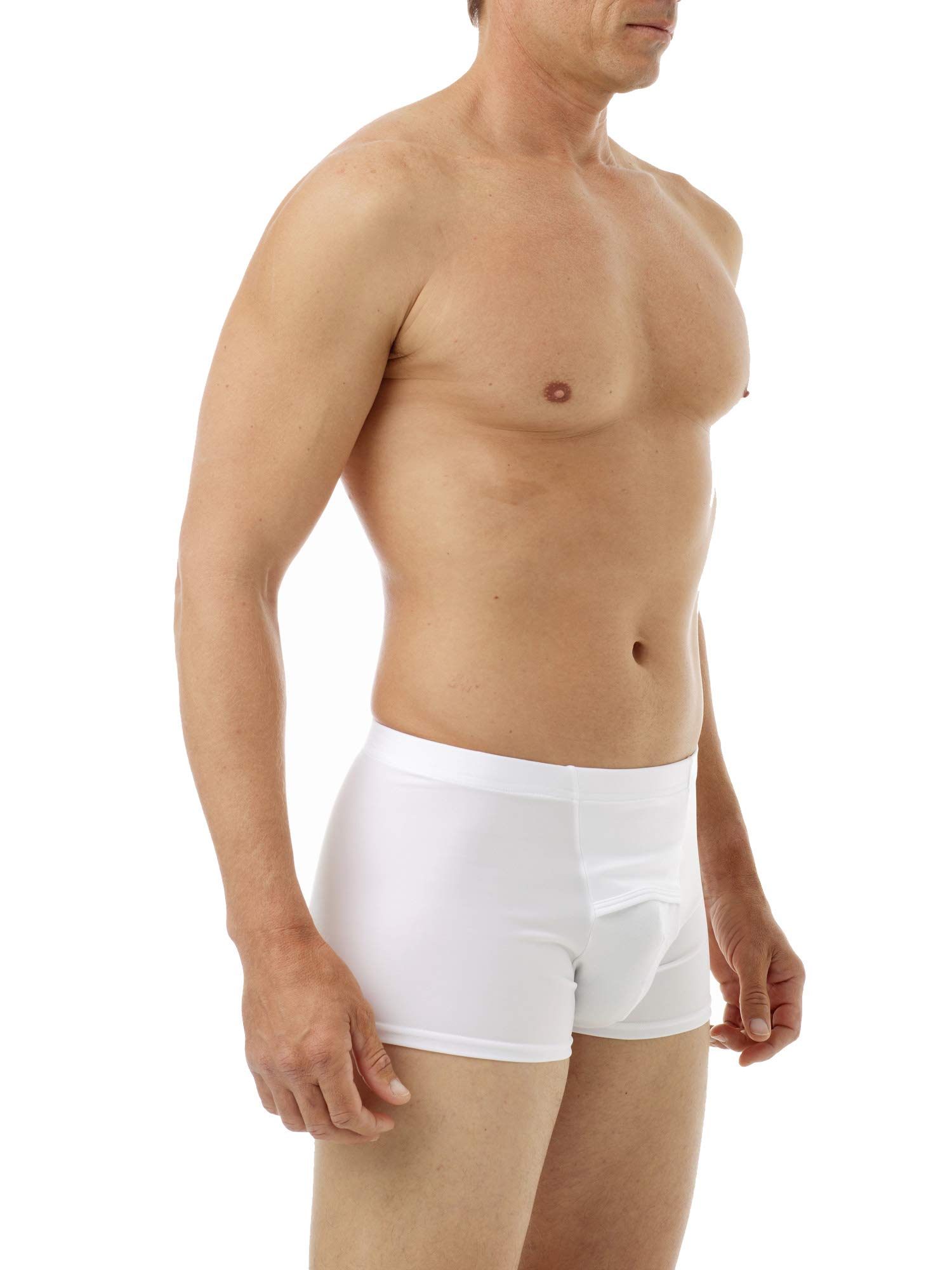 Underworks Microfiber Light Compression Boxer Briefs for Men - Hernia Prevention & Support - Comfortable Everyday Wear for Workouts, Office & Daily Activities